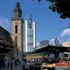 View of the building in its local context