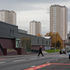 The Garscube Road elevation has been painted and overclad