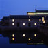 Internal light reflecting on the harbour water