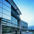 The heavily glazed and highly expressive entrance facade helps make a strong external impact