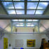 The new top floor gallery is lined-out within the existing Victorian roof structure