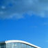 The buildings creates an impression of openness and transparencey