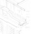 Isometric of terrace and steel framework of new flat