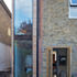 Glazed extension facade provide natural daylight