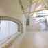 First floor circulation overlooking atrium studios
