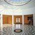 Inside the main entrance hall in the link building