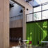The courtyard situated between the recital room and the restaurant