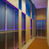Interior view of colourchanging facade