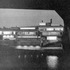 West elevation at night