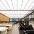 Catalogue Hall with reinstated gridded illuminated ceiling panels