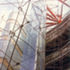 Internal view of glazed entrance wall
