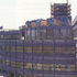 Gardenside elevation showing the curved cladding panels