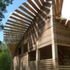 Dappled sunlight on the facade