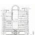 Cross section through atrium