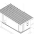 North west axonometric (with roof)