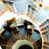The reader tower and study desks along the edge