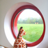 Glimpses through the circular windows are always tempting but hopefully not too much of a distraction.