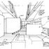 Sketch view from living to kitchen
