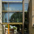 Exterior view of quad between the new and existing school 