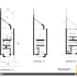 Ground, first and second floor plans