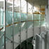 Staircase and light well to lower level waiting area