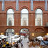 The faintly Art Nouveau interior facade