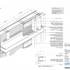 Axonometric timber cladding detail
