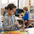 Children enjoying the working environment