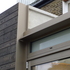 Bronze anodised secret gutter and downpipe detail