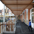 View of cedar soffit