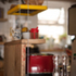Hanging shelving detail