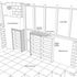Axonometric bookshelve detail