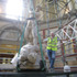 St Michael Being Winched into Place