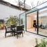 Glazed extension courtyard