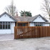 Iroko screen and gate