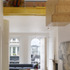 View through atrium to living from