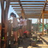 block & sandbag wall construction