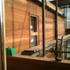 External wall with cedar cladding