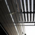 Detail of photovoltaic roof fins