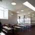The dining hall is another space used by both schools