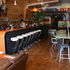 Looking back at the curved canopy bar