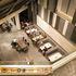 View down to cafe