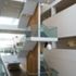 Feature staircase in atrium