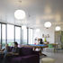 The second floor lounge with views across the hospital site