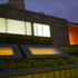 Night shot of expressive roofplane