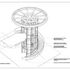 Helical staircase ground level isometric