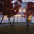 Roof garden at dusk