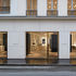 The minimal facade of Givenchy on the Rue Faubourg St Honore in Paris