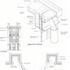 Key elevation, plan and details of semi circular bay window