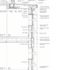 Detail section through semi-circular bay window